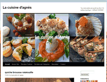 Tablet Screenshot of lacuisinedagnes.com